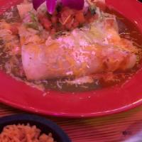 Enchiladas · Enchiladas come with a choice of salsa Roja or salsa verde. Topped with Monterey Jack cheese...