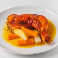 Baked Chicken · A delicious leg and thigh seasoned to perfection.