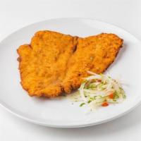 Breaded Chicken · Deep fried, breaded to perfection in 100% pure bread crumbs from our own fresh baked cuban b...