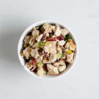 Chicken Salad With Pear · Chicken, celery, pear, walnuts, cranberries, scallions, extra virgin olive oil, lemon juice,...