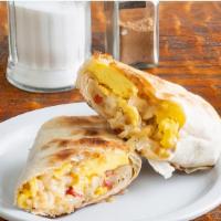 Eggs On A Roll · Delicious Breakfast sandwich containing cooked eggs. Served on a toasted roll.