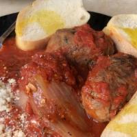 Estelle'S Meatballs · Tomato sauce, basil & pecorino romano with mozzarella