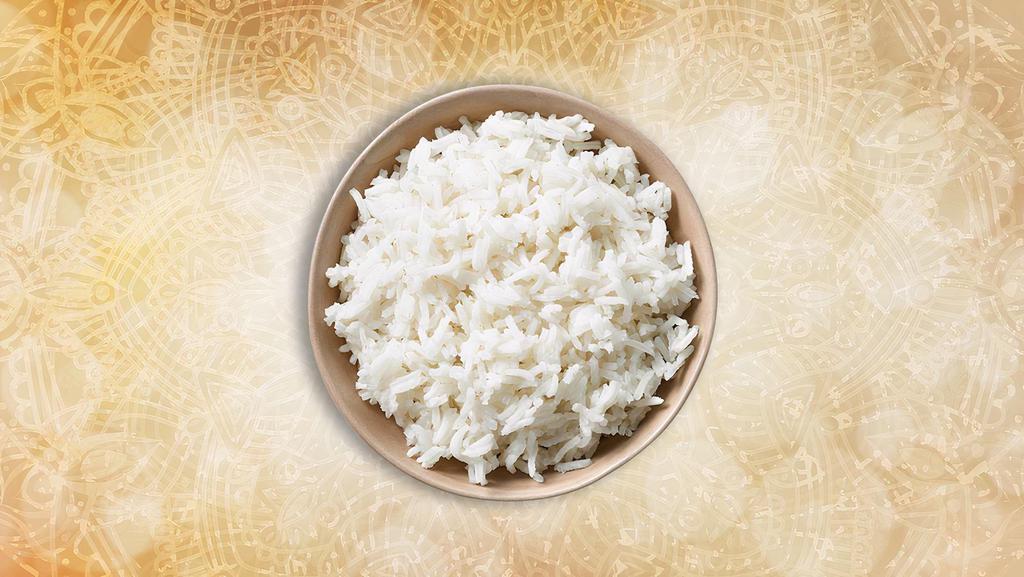 Steamed Basmati Rice  · Our long grain aromatic basmati rice, steamed to perfection