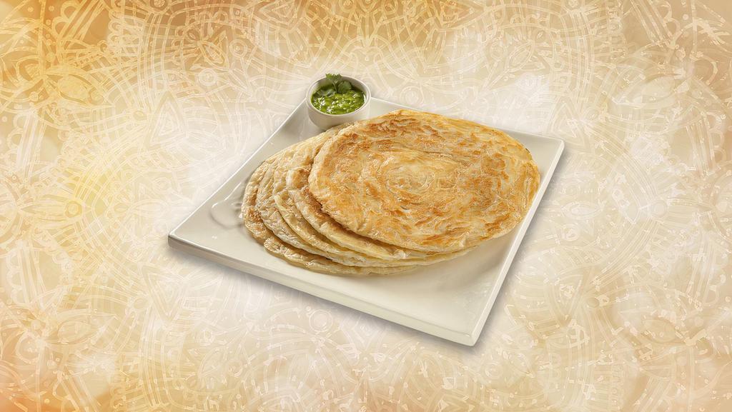 Plain Paratha · Indian flatbread that are crisper and flakier and are traditionally cooked in ghee on an iron skillet