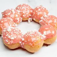Berry Lovely Donut · Strawberry glaze white chocolate.