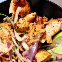 Chicken Tikka · yogurt marinated boneless skinless chicken thighs char grilled to perfection in our tandoor,...