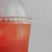 Strawberry Flavored Tea · served with boba