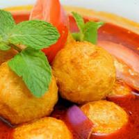 Curry Fish Ball(6) · served wit potato and curry sauce