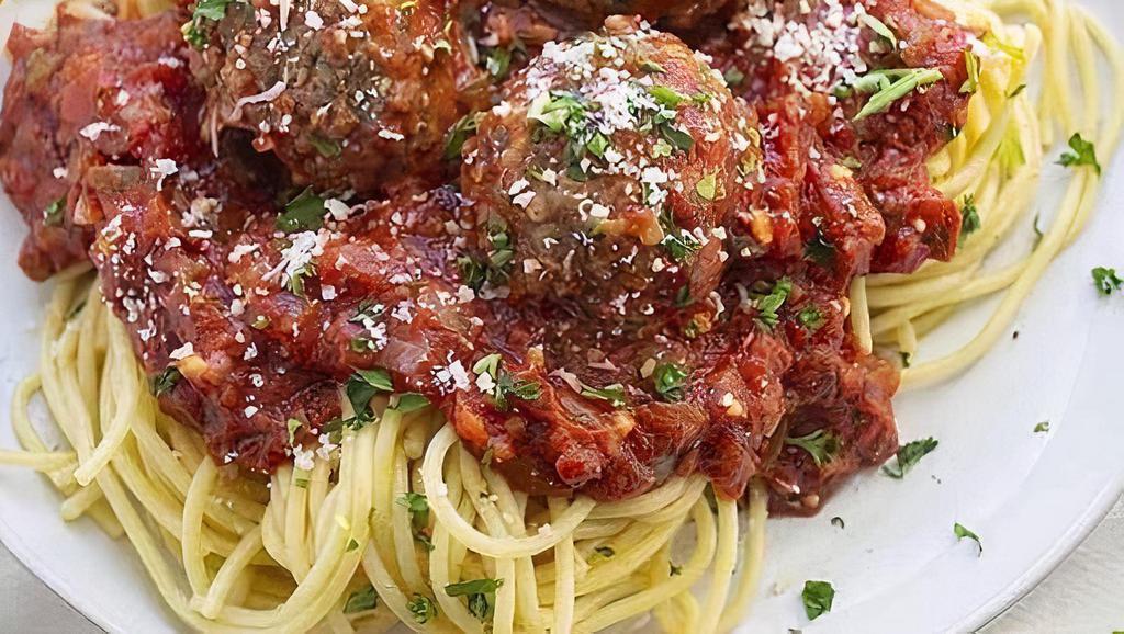 Spaghetti & Meatballs · Spaghetti & Meatballs meatballs, tomato sauce and basil