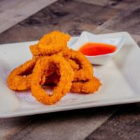 Crunchy Fried Calamari · Crispy fried calamari, sweet chili dipping