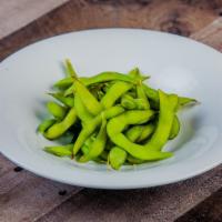 Edamame  · Steamed healthy soy beans.