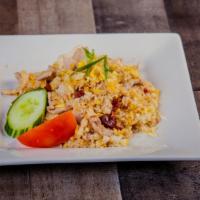 Spicy Basil Fried Rice · Most popular. Spicy. Chili, onion, bell peppers, onion, egg, and Thai basil.