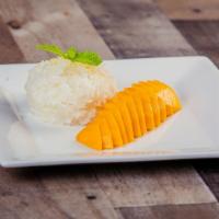 Mango Sticky Rice · Fresh mango with delicious sweet sticky rice