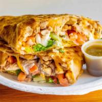 Quesadilla · Your choice of meat: Steak, Chicken, Pork, Lengua, grilled Fish. Cheese, sour cream, pico de...