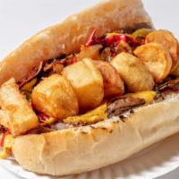 Super Steak · Steak, cheese, peppers, onions and potatoes Ketchup and mayo