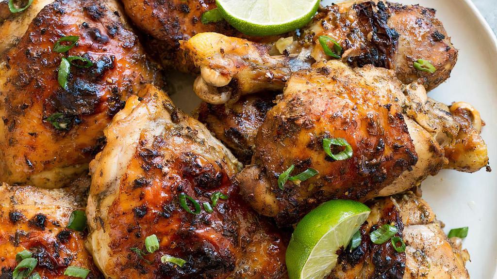 Jerk Chicken · A mixture of herbs spices and seasonings.