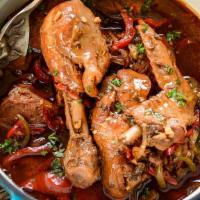 Stew Chicken Meal · Slow cooked chicken soup.