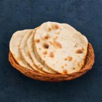 Tandoori Roti · Whole wheat Indian flatbread baked in a traditional Indian clay oven.
