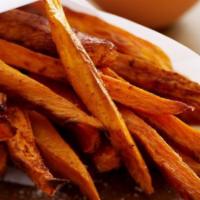 Vegan Sweet Potato Fries · Vegan. Gluten free.