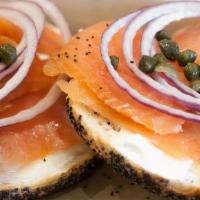 Lox & Cream Cheese  · Served on choice of Bagel.