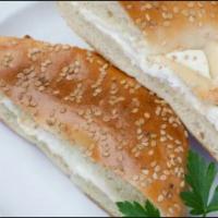 Bagel With Cream Cheese Breakfast · 