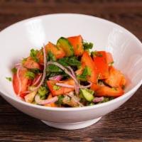 Khorovatz Grilled Vegetables  · Eggplant, Mixed Color Bell Peppers, Tomato, Diced Red Onion, Fresh Garden Herbs, Minced Garl...