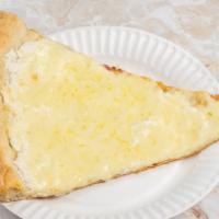 White Pizza · Ricotta cheese and mozzarella cheese with a touch of garlic.