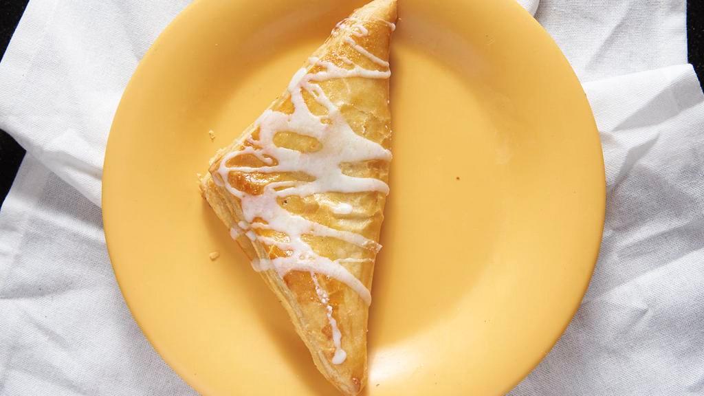 Apple Turnover · Fresh Baked pastry stuffed with delicious apple filling.