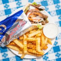 Gyro Value Meal · Popular. Includes sandwich and Greek fries. Includes yogurt dipping sauce for fries.