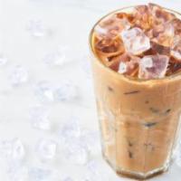 Iced Latte · Made with espresso, milk, and ice.