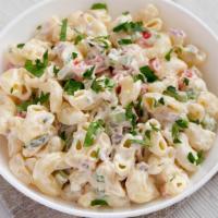 Macaroni Salad · Simple side of macaroni salad.