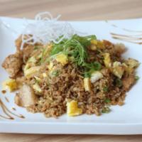 Chaufa (Fried Rice) · Choose your protein and quinoa, or white rice.