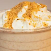The Campfire Milkshake · A S’more in a glass. Vanilla Ice Cream, Graham Crackers, Chocolate Syrup And Toasted Marshma...