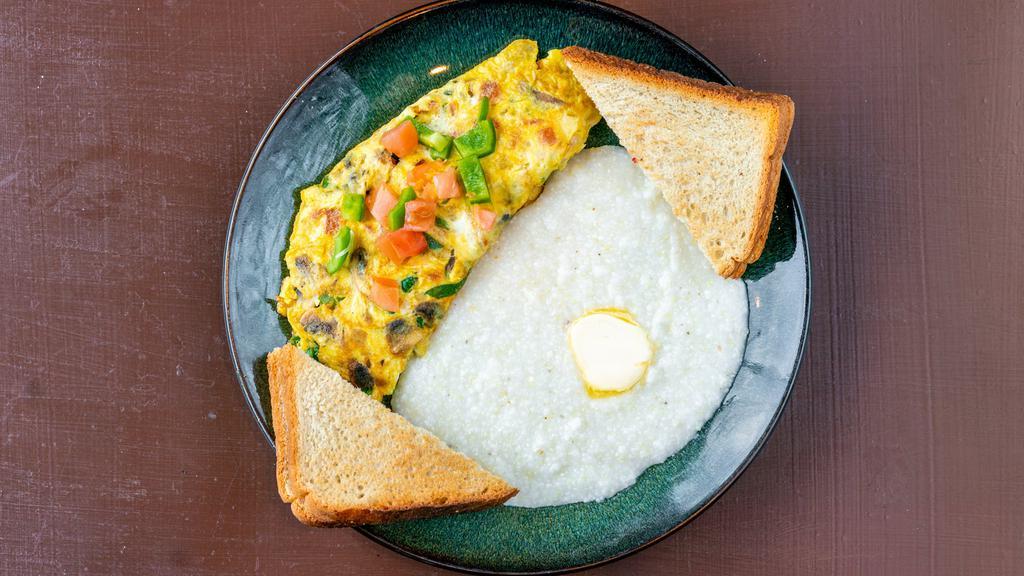 2 Eggs Any Style With Grits · Add American Cheese, Swiss or Mozzarella ,Muenster,feta cheddar pepper jack sheredded Monterey Jack cheddarCheese for an additional charge.
