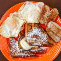 French Toast · Add 2 eggs for an additional charge.