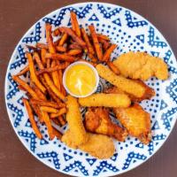 Combo Platter · Two pieces of chicken tenders, three buffalo wings, 3 pieces of mozzarella sticks. Served wi...