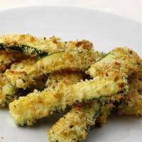 Zucchini Sticks · Strips of zucchini squash that are cut about the size of french fries, then using our season...