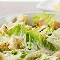 Caesar Salad · Romaine lettuce, garlic croutons, parmesan shavings, lemon juice, garlic, and olive oil, Dij...