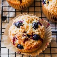 Handmade Fresh X-Large Blueberry Muffin · they’re not too sweet, boast a tender crumb, and are bursting with blueberries in each and e...
