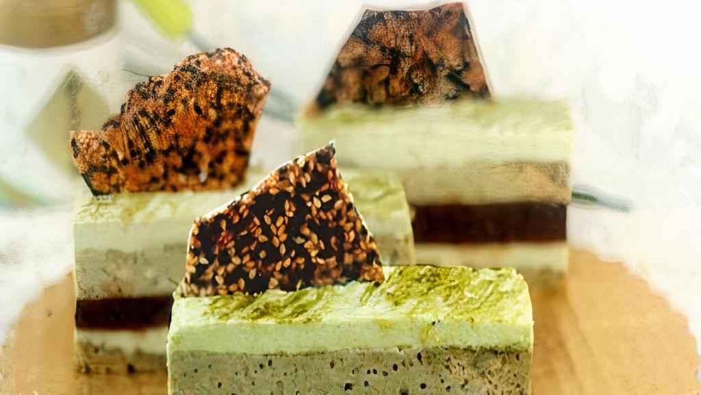 Handmade X-L Pistachio Mousse Cake · fresh and delicious!