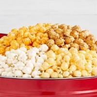 Special Gold Popcorn Tin · This special tin includes 2 gallons of popcorn for your loved ones! Choose three kinds of ou...