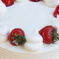Whole Strawberry Shortcake Cake · This delicious strawberry cake is extremely light and delicious! We can also add any kind of...