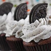 Fresh Made Oreo Cupcake · Oreo cupcakes are as delicious and addicting as they sound - your favorite cookie, in cupcak...