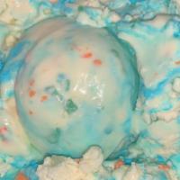 Bassett'S Birthday Cake Ice Cream · Cake batter chunks in Bassett's vanilla ice cream with colorful candy pieces and waves of bl...