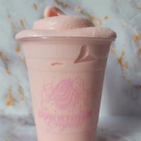 Strawberry Milkshake · Made with Bassett's Raspberry Truffle Ice Cream