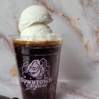Root Beer Ice Cream Float · Made with Bassett's Vanilla Bean Ice Cream and Boylan's Root Beer Soda