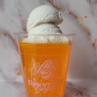 Creamscile Ice Cream Float · Made with Bassett's Vanilla Bean Ice Cream and Boylan's Orange Soda