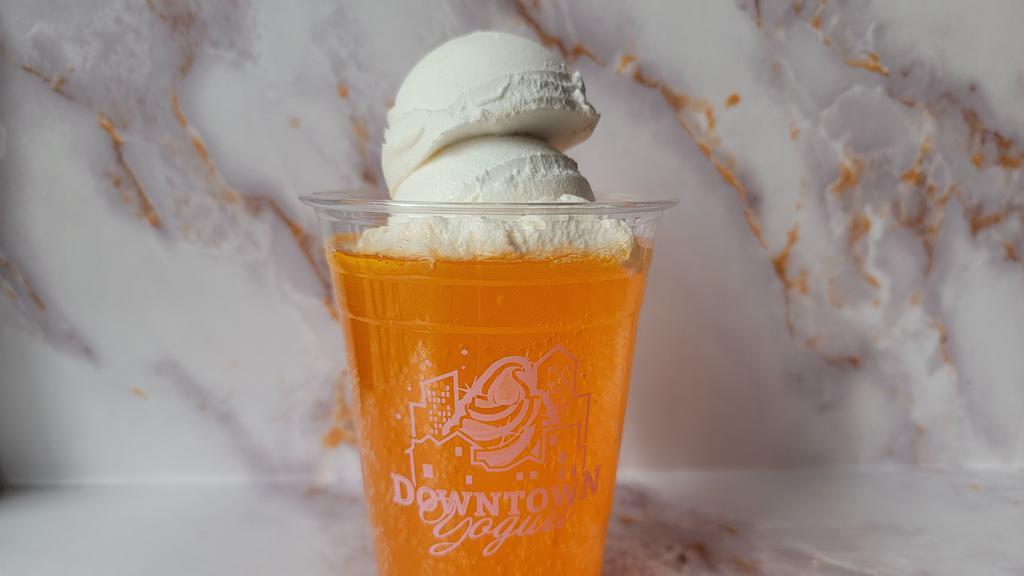 Creamscile Ice Cream Float · Made with Bassett's Vanilla Bean Ice Cream and Boylan's Orange Soda