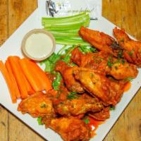 Tavern 29 Wings · Choice of traditional hot, sriracha honey, or sweet chili wings served with carrots, celery,...