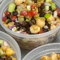 Mama Ree'S Bean Salad · Medley of beans, chickpeas, lentils, peppers, red onion, & celery